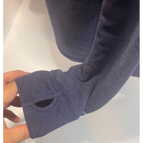 Puma Women's Sweater XL Active Cover Up Purple Turtleneck Pullover Thumb Holes - Picture 6 of 6